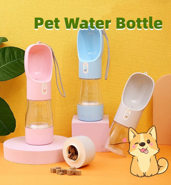 Pet Dog Water Bottle Feeder Bowl Portable Water